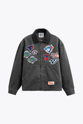Toronto Blue Jays All Logos Work Jacket - Grey