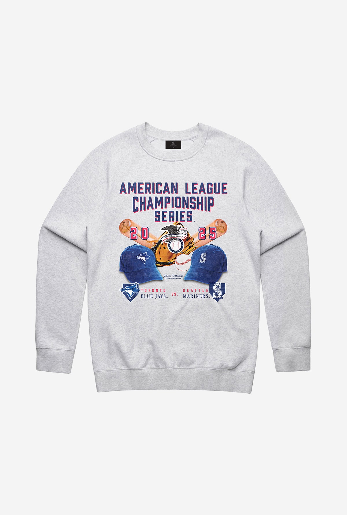 ALCS 2025: Toronto Blue Jays vs. Seattle Mariners Crewneck - Ash