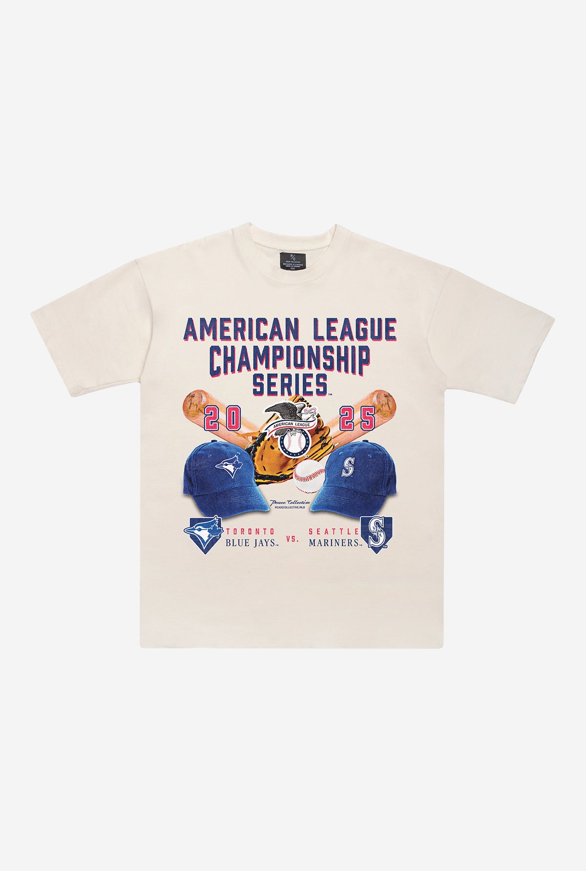 ALCS 2025: Toronto Blue Jays vs. Seattle Mariners Heavyweight T-Shirt - Ivory