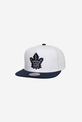 Toronto Maple Leaf Team 2 Tone 2.0 Snapback - White/Blue