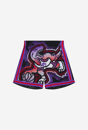 Toronto Raptors Big Face 7.0 Fashion Shorts - Black