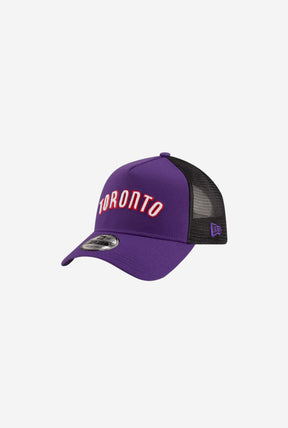 Toronto Raptors Classic 9FORTY Trucker Cap - Purple