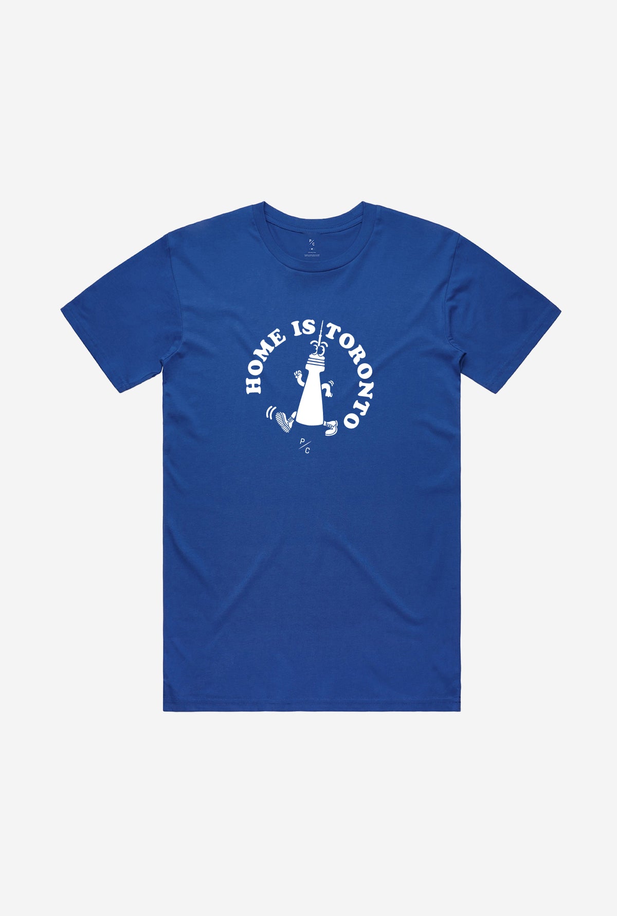 Home is Toronto Running CN Tower T-Shirt - Royal