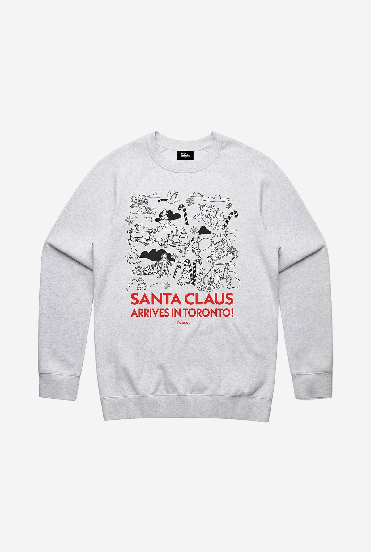 Santa Claus Arrives in Toronto Crewneck - Ash