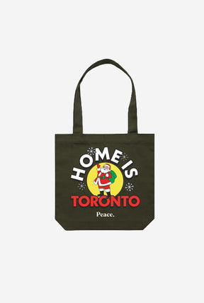 Home is Toronto Santa Claus Parade Tote Bag - Olive