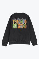 Toronto Zoo Signage Heavyweight Crewneck - Black