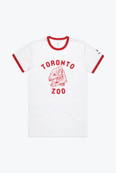 Toronto Zoo Orangutan Ringer T-Shirt - White / Red