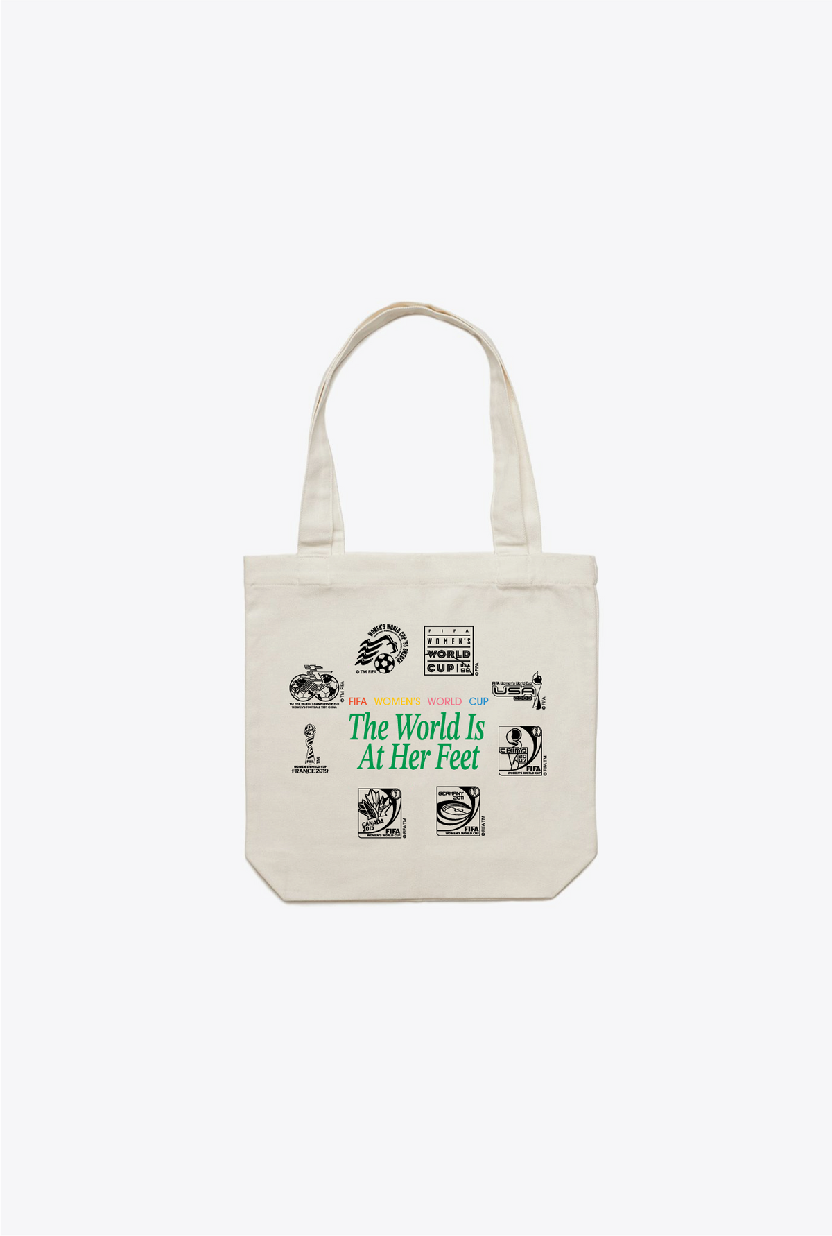 The World is at Her Feet Tote - Natural