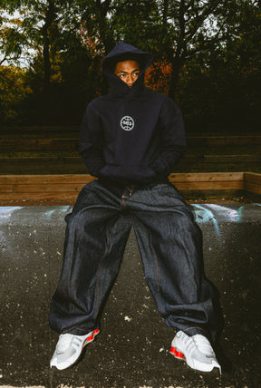 San Antonio Spurs Fanleisure Heavyweight Hoodie - True Navy