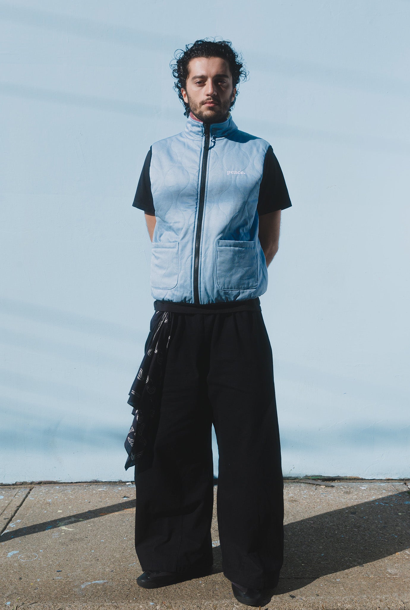 Peace Basics Reversible Quilted Vest - Aurora