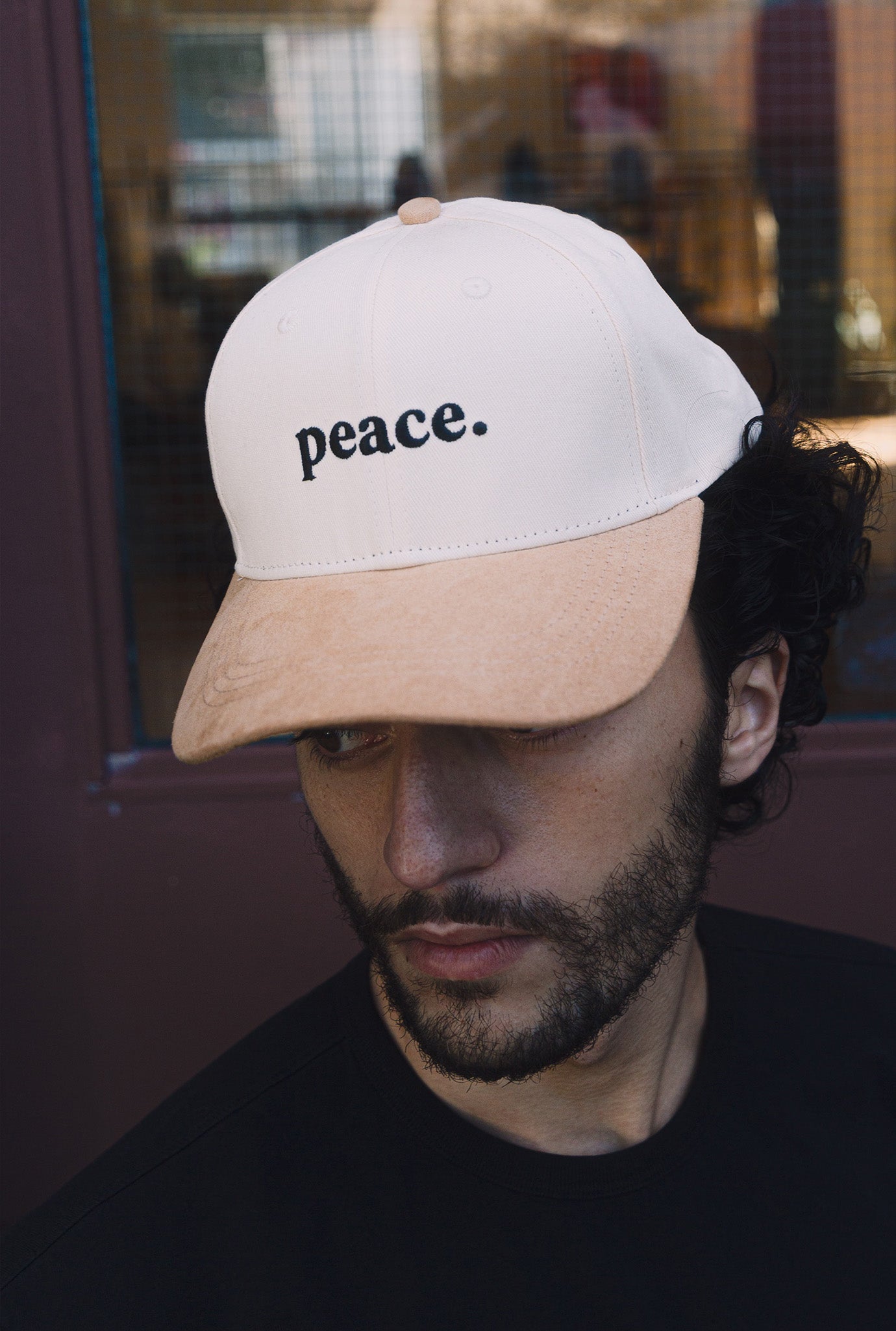 Peace Basics A-Frame Cap - Ivory / Suede