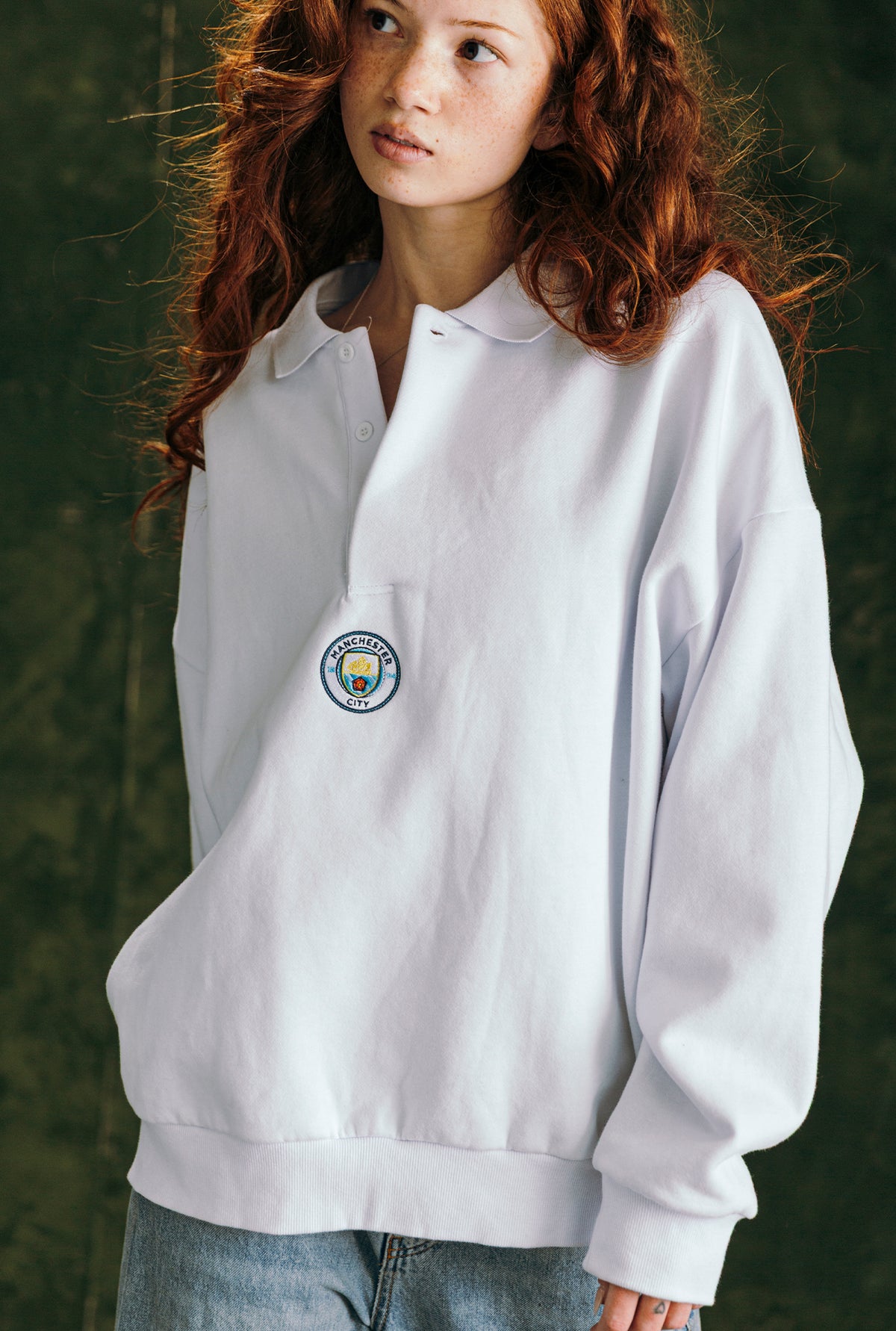 Rugby oversize Manchester City - Blanc