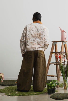 Peace Corduroy Work Jacket - Floral