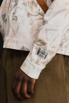 Peace Corduroy Work Jacket - Floral