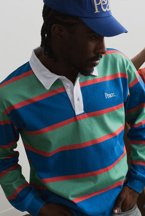 Peace Striped Rugby - Navy / Green
