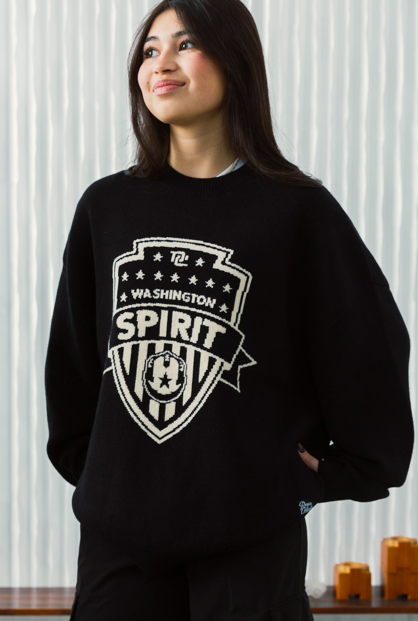 Washington Spirit Essentials Oversized Knit Sweater - Black