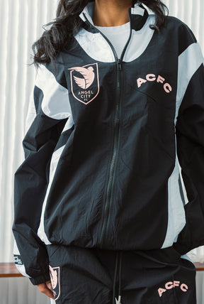 Angel City FC Colour Block Track Jacket - Off Black / White