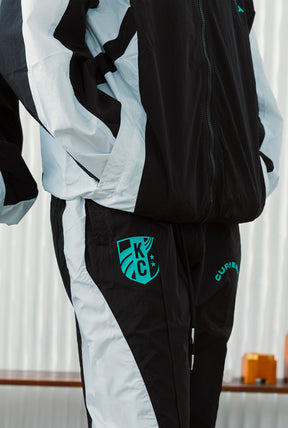 Kansas City Current Colour Block Track Pants - Off Black / White