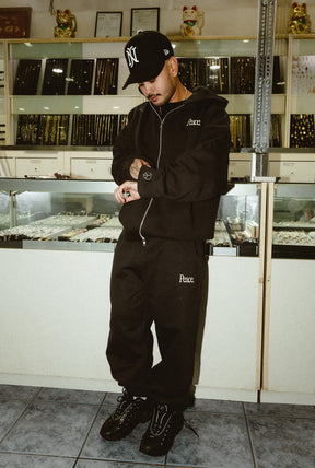 Peace Emblem SuperHeavy™️ Jogger - Off Black