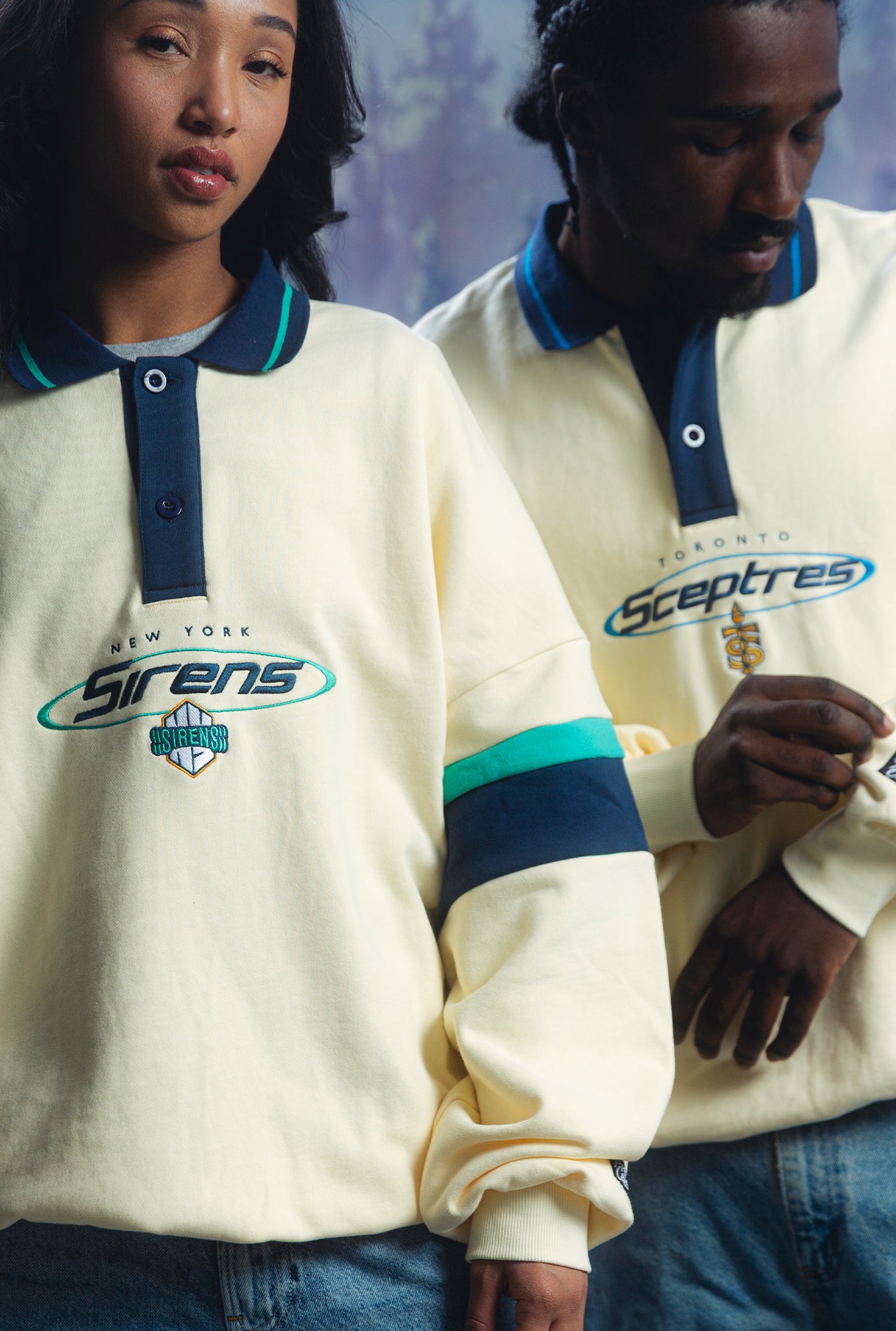 New York Sirens Oversized Rugby - Navy / Ivory