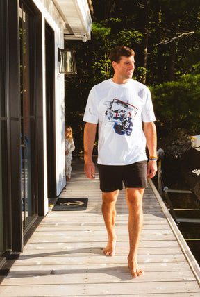 P/C x John Tavares: Photographic Heavyweight T-Shirt - White