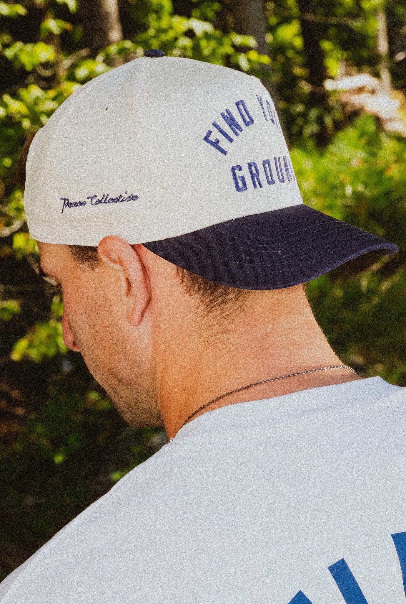 P/C x John Tavares Find Your Ground Two Tone A-Frame Cap - True Navy / Ivory