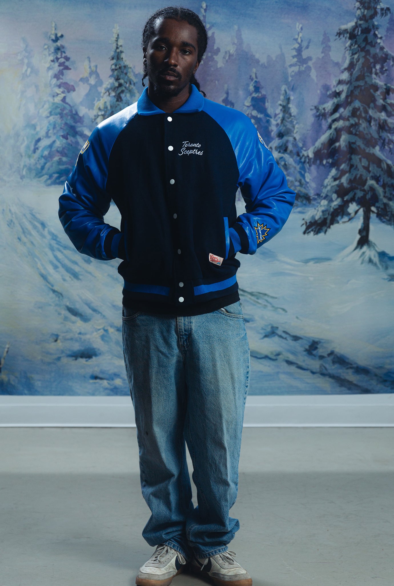 Toronto Sceptres Women's Cropped Varsity Jacket - Royal