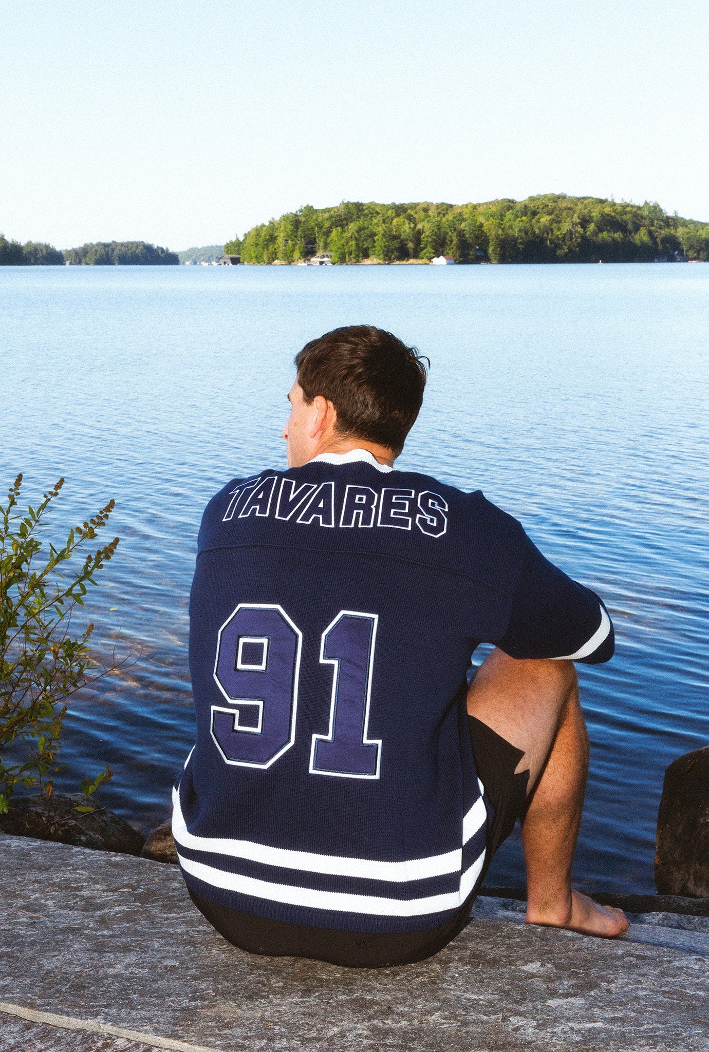 P/C x John Tavares Knit Long Sleeve Jersey - True Navy