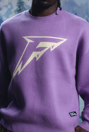 Minnesota Frost Logo Knit Sweater - Purple