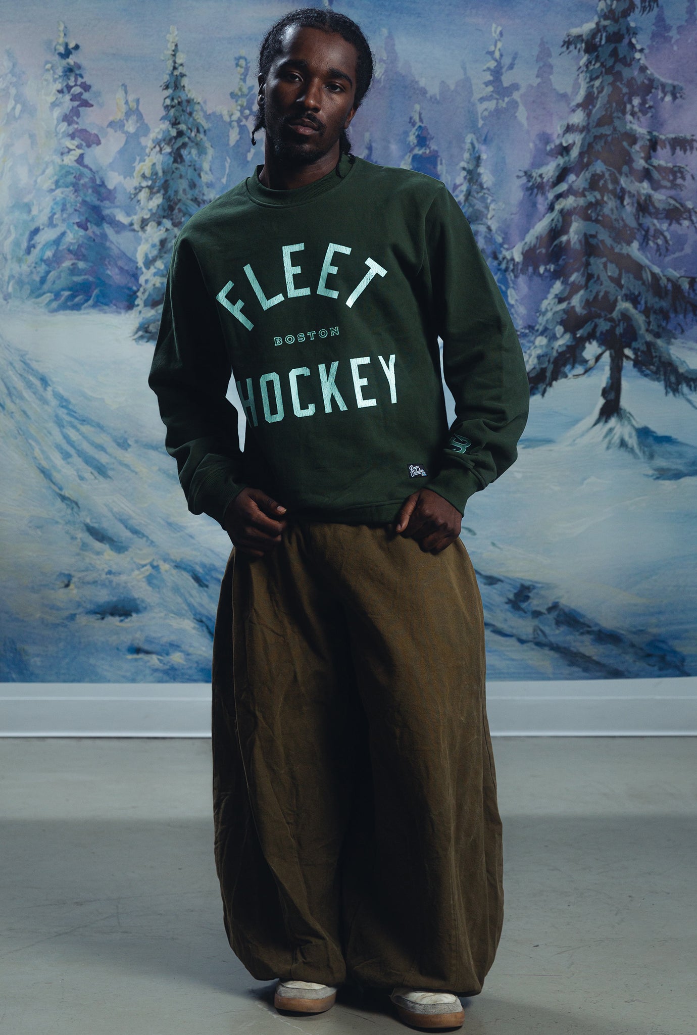 Boston Fleet Vintage Heavyweight Crewneck - Green