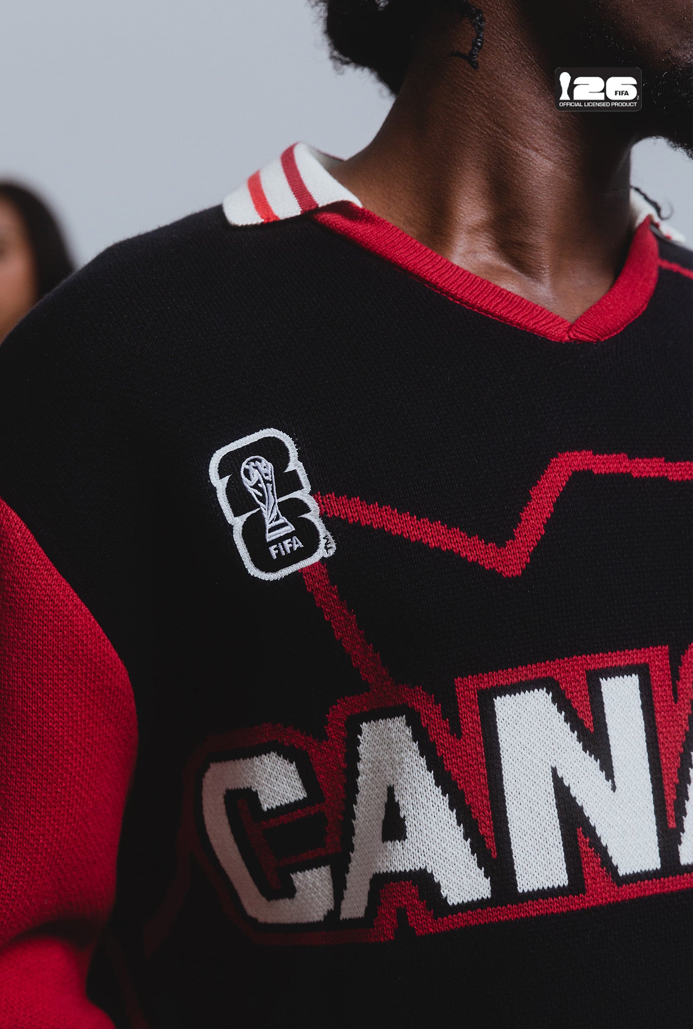 FIFA World Cup 2026™ Canada Knit Long Sleeve Jersey - Black