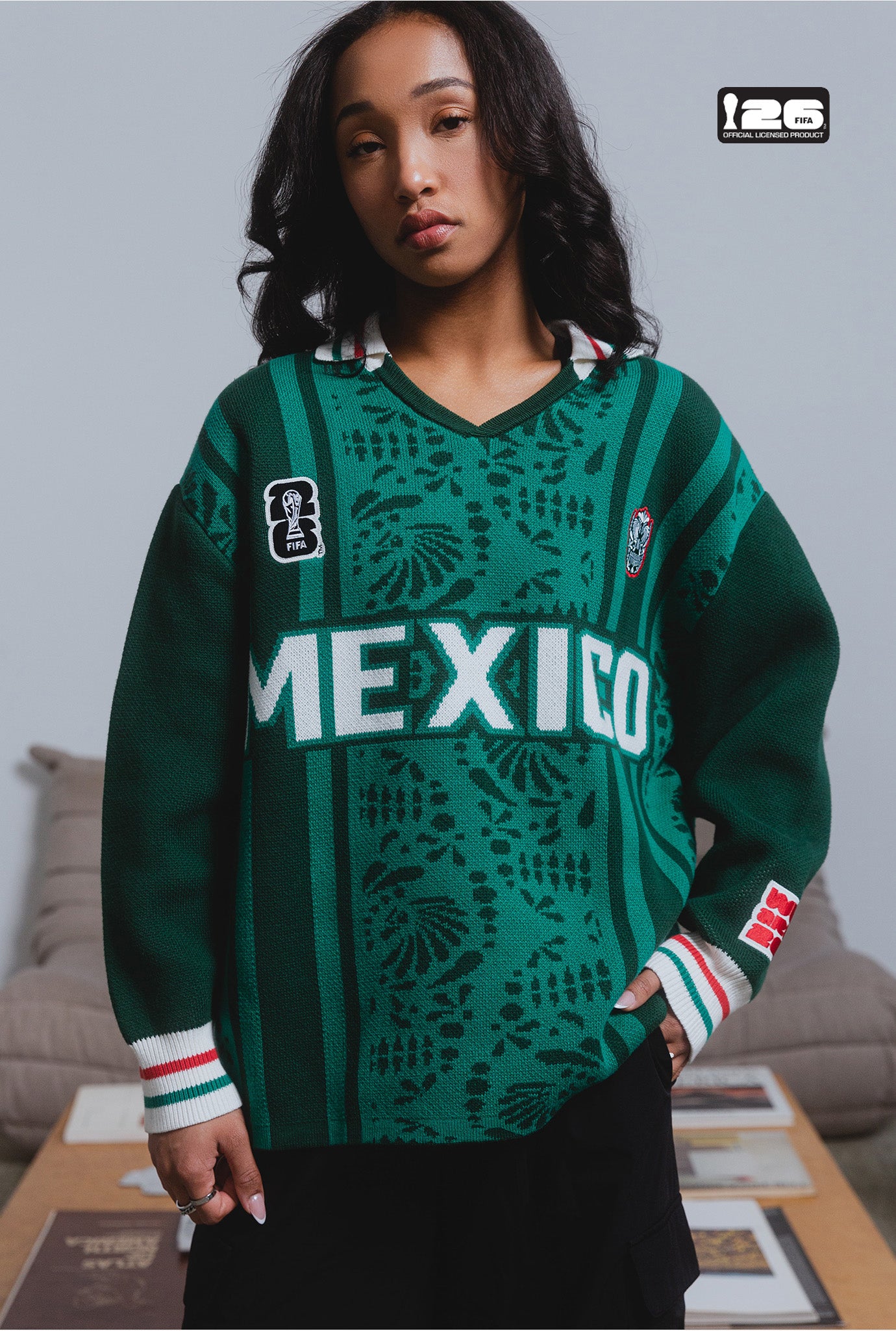 FIFA World Cup 2026™ Mexico Knit Long Sleeve Jersey - Green