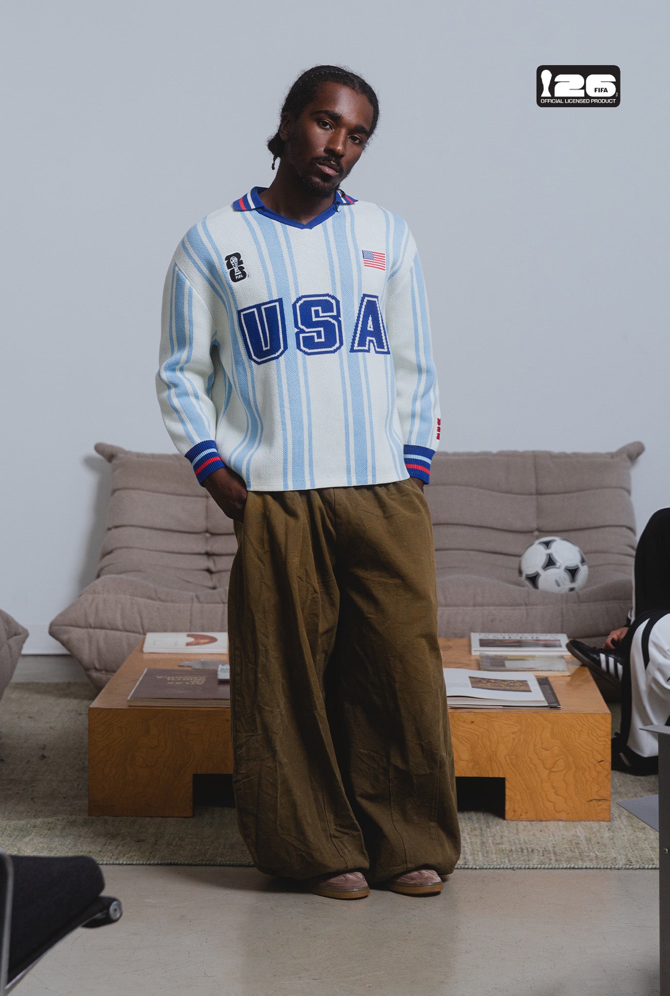 FIFA World Cup 2026™ USA Knit Long Sleeve Jersey - White