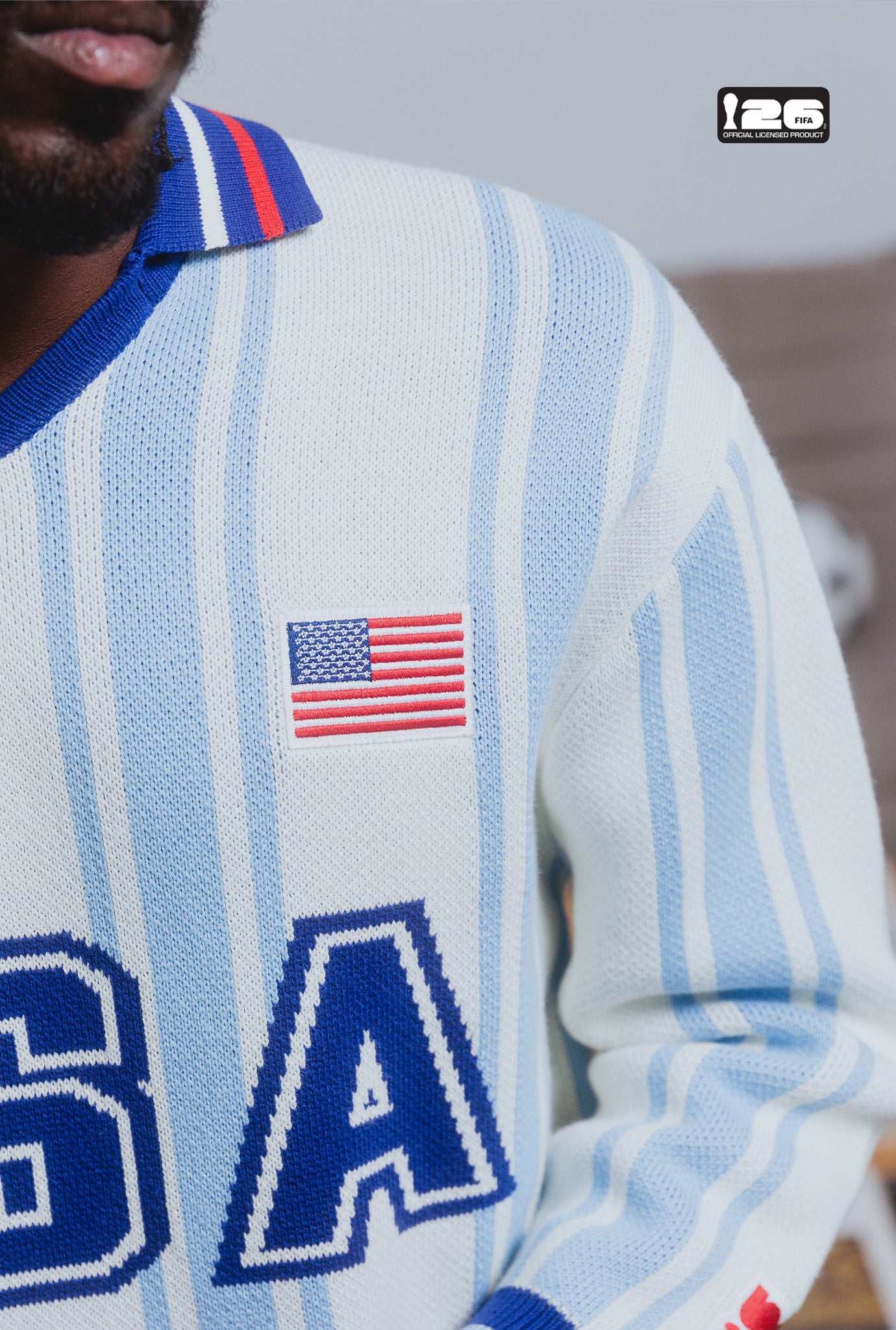 FIFA World Cup 2026™ USA Knit Long Sleeve Jersey - White
