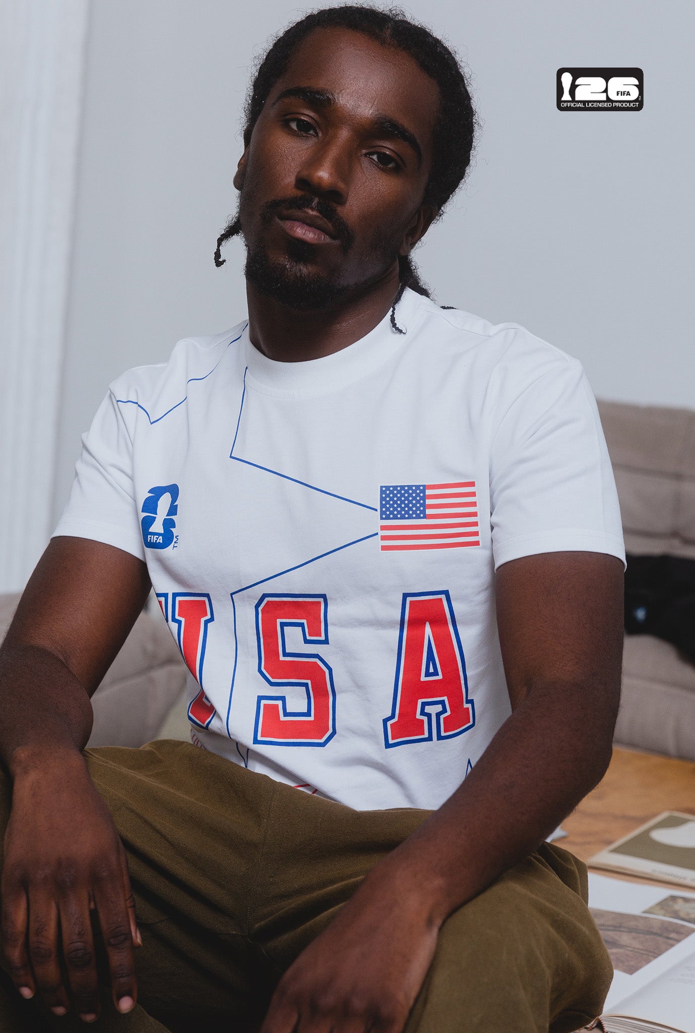 FIFA World Cup 2026™ 002: USA Heavyweight T-Shirt - White