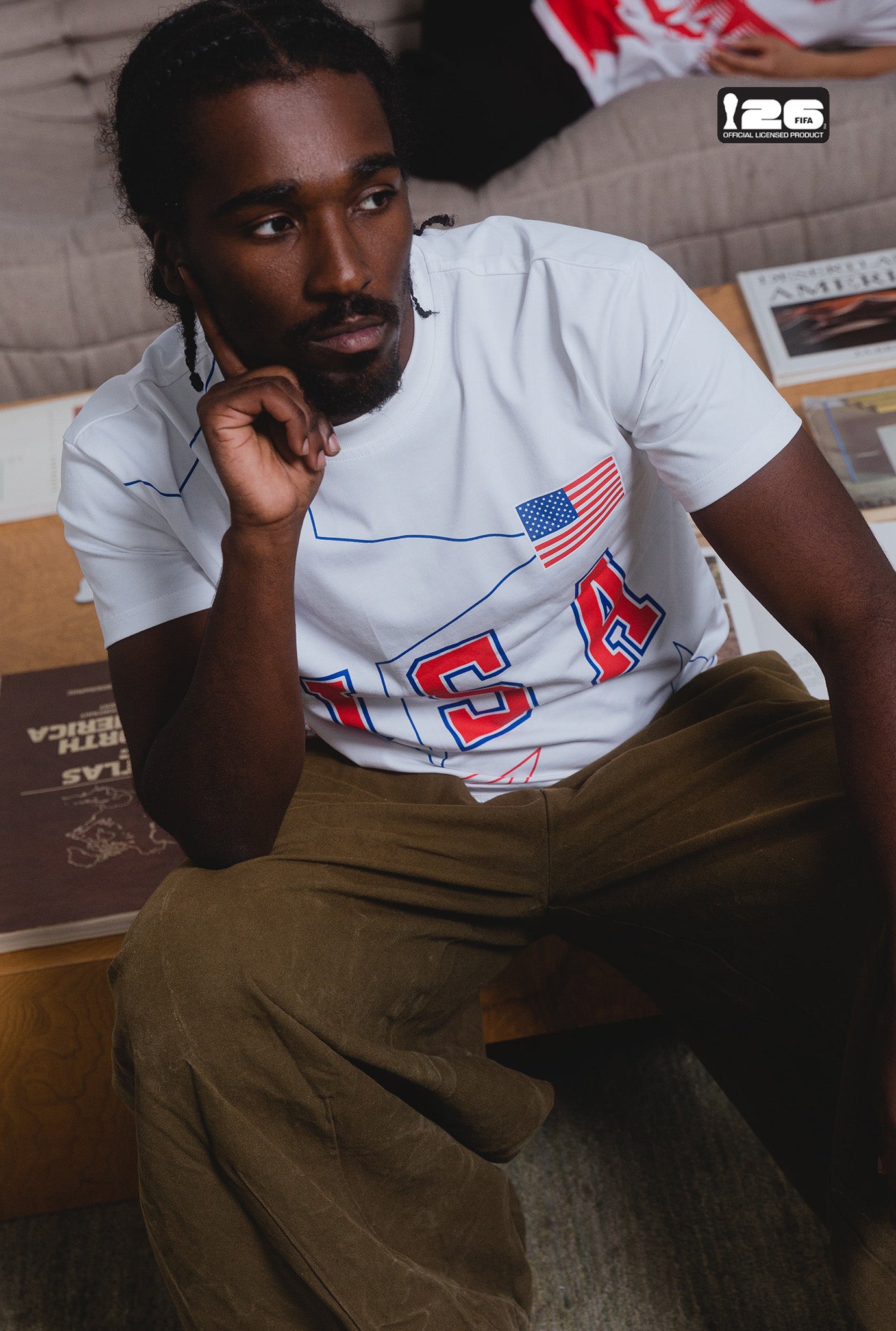 FIFA World Cup 2026™ 002: USA Heavyweight T-Shirt - White