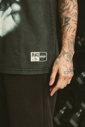 P/C x Muhammad Ali Heavyweight Garment Dyed T-Shirt - Black