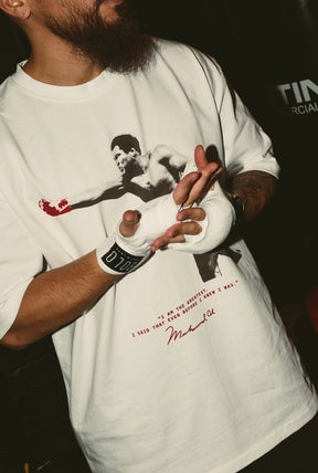 P/C x Muhammad Ali Heavyweight Garment Dyed T-Shirt - White