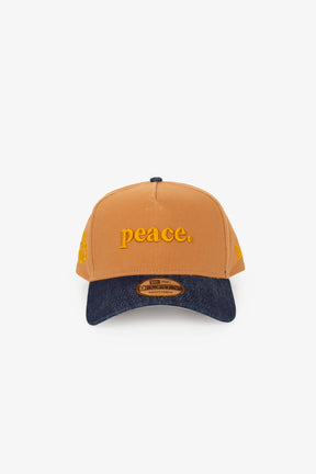 Peace How Are You Really 9FORTY Adjustable Cap - Bronze/ Denim