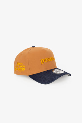 Peace How Are You Really 9FORTY Adjustable Cap - Bronze/ Denim