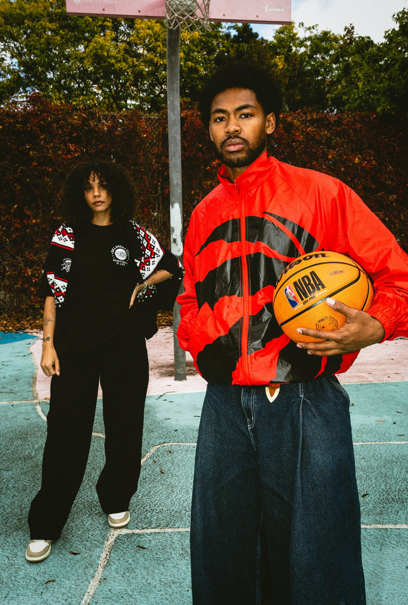 Toronto Raptors AOP Windbreaker Jacket - Red