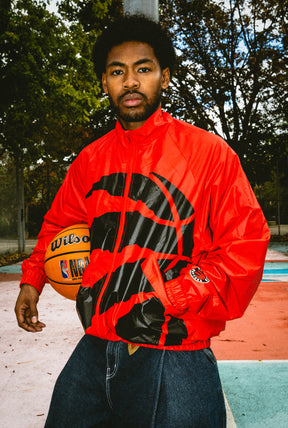Toronto Raptors AOP Windbreaker Jacket - Red