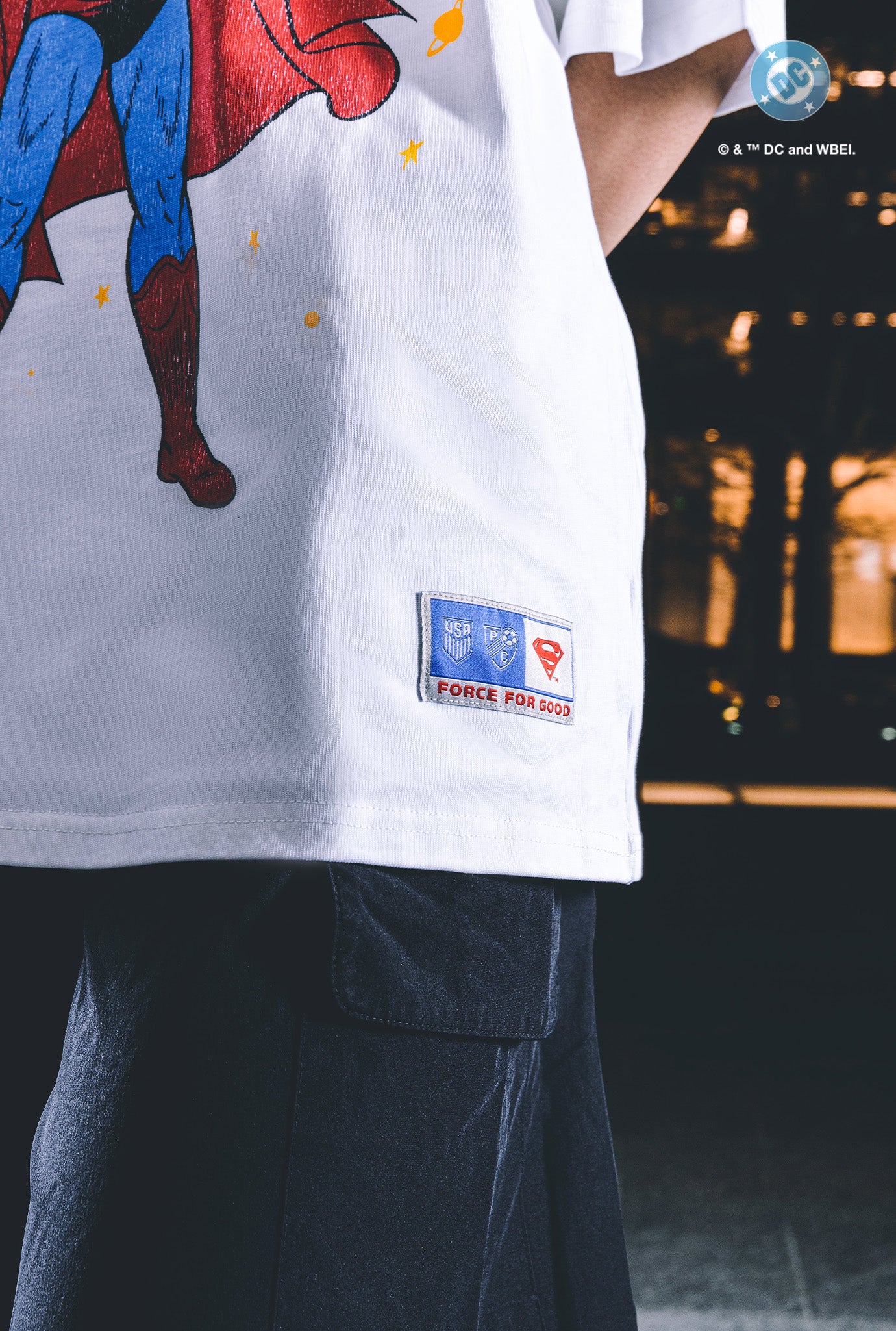 US Soccer x DC Comics Camiseta Superman Comet - Blanca