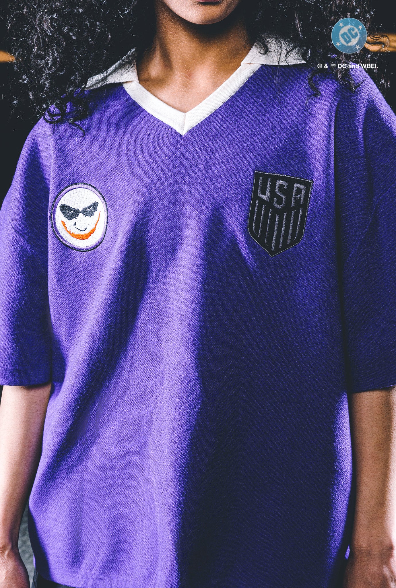 Jersey de punto US Soccer x DC Comics Joker - Púrpura