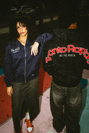 Toronto Raptors Sport Through Texture Heavyweight Full Zip Hoodie - Black