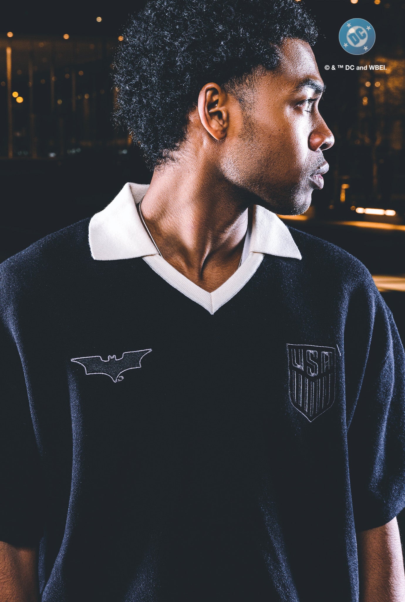 Jersey de punto US Soccer x DC Comics Batman - Negra