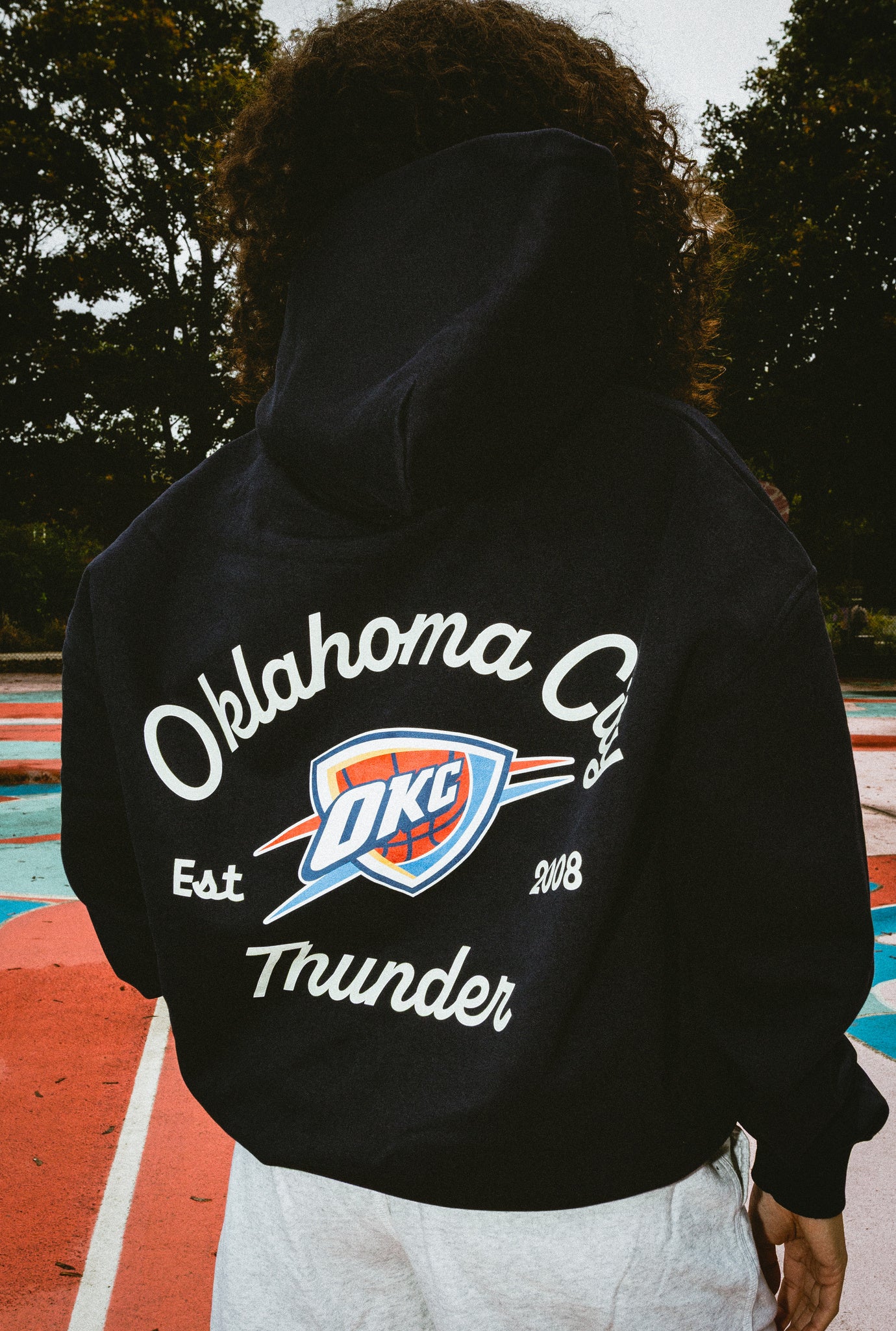 Oklahoma City Thunder Fanleisure Heavyweight Hoodie - True Navy