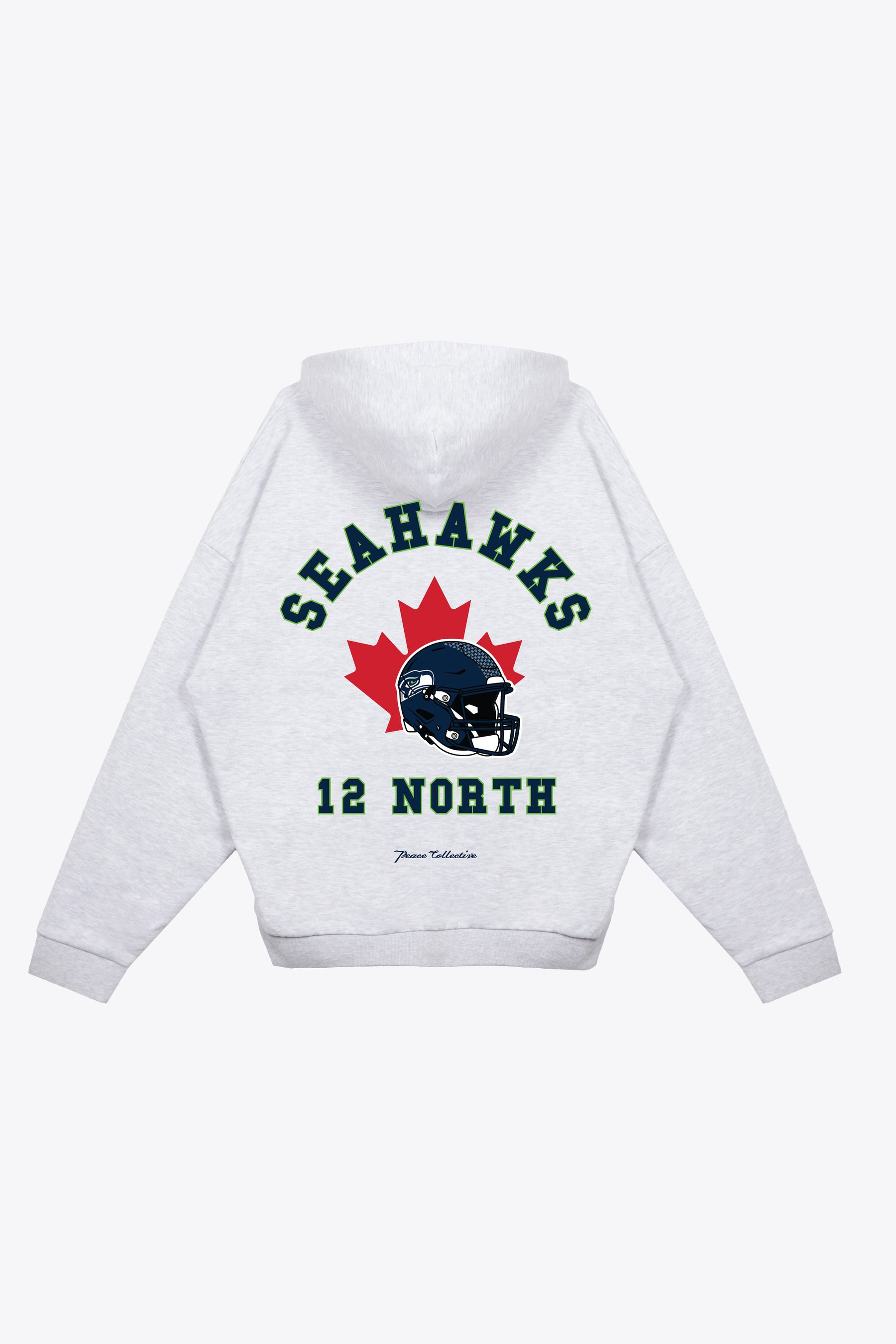 Seattle Seahawks 12 North Heavyweight Hoodie - Ash