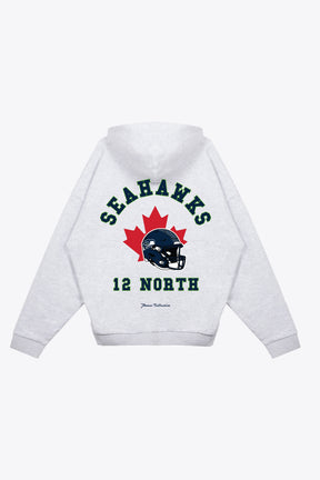Seattle Seahawks 12 North Heavyweight Hoodie - Ash