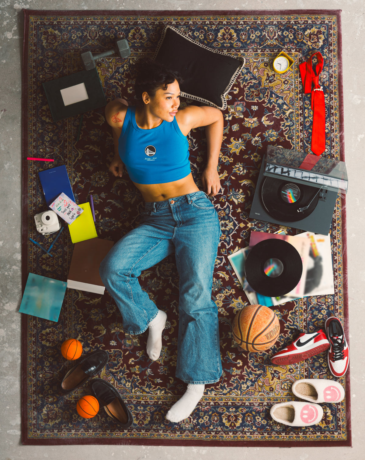 Golden State Warriors Cropped Tank - Blue